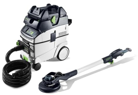 Set de ponceuse murale et aspirateur LHS 2‑M 225 EQ/CTM 36-Set