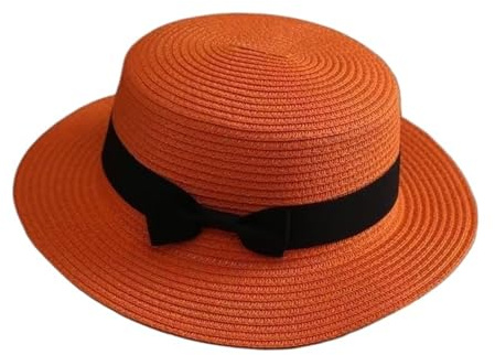 LYHYDMA Halmhatt, Derby halm sommar melonhatt, rund platt kant kanthatt, strandhatt