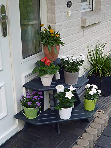 Promadino Blumentreppe Anja Eckelement, anthrazit