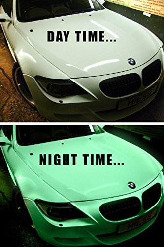 VViViD Green Glow in The Dark Car Wrap Vinyl 5ft x 3ft Roll with Bubble and Air Free Channel Tech DIY