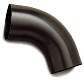 GOMITO CURVA 72° PER TUBO PLUVIALE DI GRONDA GRONDAIA N LAMIERA PREVERNICIATA COLORE TESTA DI MORO DIAM.100