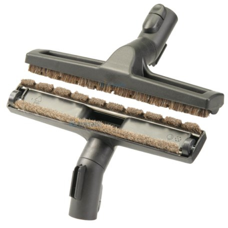 Hartbodendüse für Miele S 8340 EcoLine Lotosweiß / S8340 Parquet XL EcoLine - Parkettdüse mit Naturborsten, Einrast- und Parkvorrichtung von Microsafe®