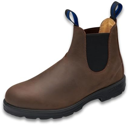 Blundstone 1477 Thermal Series Unisex Fully Waterproof Premium Leather Chelsea Boots for Men and Women with Insulated Shearling Footbed & Shock Absorption,Antique Brown,8.5 US Men/10.5 US Women/7.5 AU