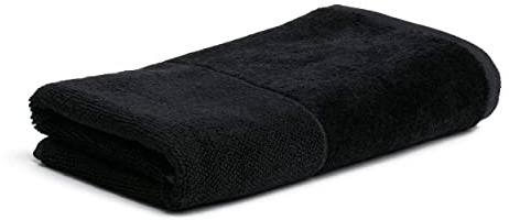Möve Bamboo Luxe Handtuch 50 x 100 cm aus 60% Baumwolle / 40% Viskose aus Bambus-Zellstoff, Black