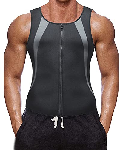 XDSP Camiseta de tirantes Sauna Chaleco Chaleco Sudor Absorbe para bajar de Peso Shapewear, quema Grasas para bajar de Peso Adelgazar Body Shaper, Culturismo Gimnasio Running Chaleco Deportivo