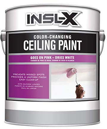 INSL-X Color-Changing Ceiling Paint, White, 1 Gallon