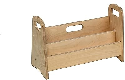 Kidodido Montessori Bücherregal Klein | Bücherregal zur Aufbewahrung für Kinder | Leicht Zugängliches Bücherregal aus Holz | Freistehendes Bücherregal für Kinder