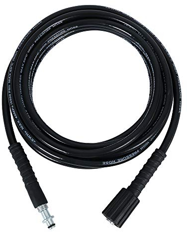 High Pressure Washer Hose Replacement Water Cleaning Kit Threaded Hose Extension Compatible with M22 & C-Clip Type Quick-Connect Kit for Karcher K2 K3 K4 K5 (10m)