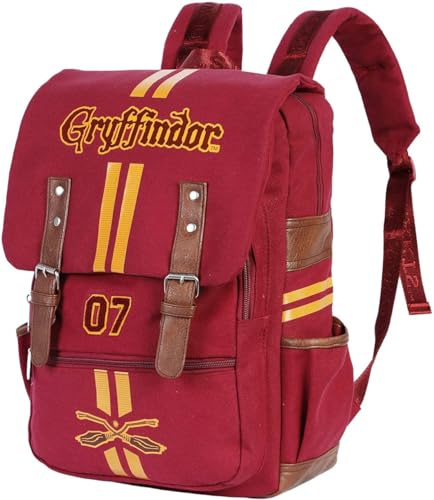 Harry Potter Lion-Oxford Rucksack, Weinrote, 29 x 40 cm, Kapazität 16 L