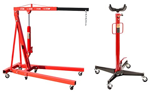 otgerlensker products Werkstattkran Kran 2000 kg mit Kette + Getriebeheber 500 kg