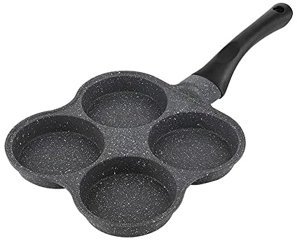 Pannkakspanna non-stick crepes pannkakspanna 19,5 cm non-stick, induktionssäker 4 ägg stekpanna, mini crepe, pannkakor