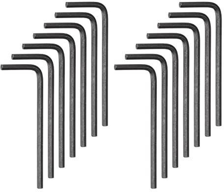 QUARKZMAN 30pcs Esagonale Chiave Inglese 3mm Metrico CR-V L Forma Esagono Riparazione Strumento