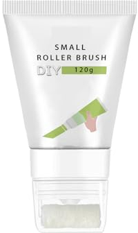Small Roller Spackle Wall Repair Brush, 2-in-1 Small Rolling Brush Wall Paint Repair Tool, Quick Drying and Waterproof Wall Roller Paint Repair Paste for Living Room, Bedroom, Bathroom