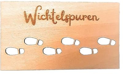 PINEPAN Zwergen-Schablonen-Fußabdrücke, Zwergen-Türzubehör, Zwergenhaus-Weihnachtsfenster-Schablonen für Schneespray