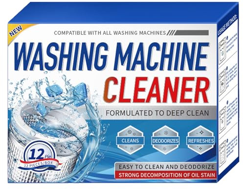Washing Machine Fresh Tablets,Laundry Machine Cleaning Tablets,Washing Machine & Dishwasher Cleaner Tablet,Cleaner Descaler