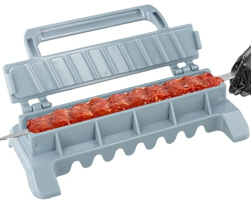 Kebab-Maker kebabspett, bärbar plast, kebab-maker, manuell kebab-grillspett, grilltillbehör för kök och camping