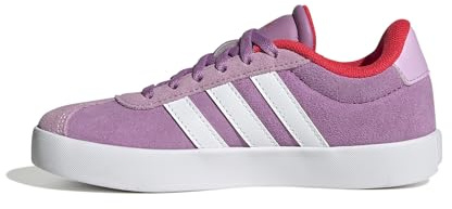 adidas VL Court 3.0 Shoes Kids, Scarpe Unisex - Bambini e Ragazzi, Preloved Purple Ftwr Bianco Rosso Lucido, 3.5 UK Child