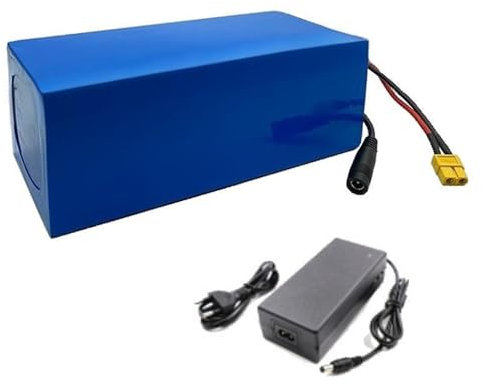 GNIUBBDB 70 V 20 Ah 20S5P E-Bike Lithium-Ionen-Akkupack mit Ladegerät Eingebauter BMS-Schutz Ideal für 200-2500 W Elektrofahrradmotor T Plug