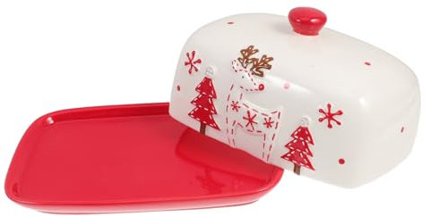Cabilock Mantequera De Cerámica Con Tapa Para Diseño Elegante y Para Cocinas y Restaurantes Mantiene y Del