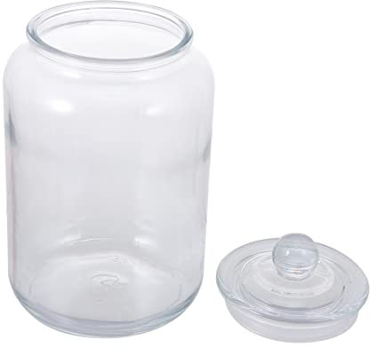 DECHOUS Dauerhaftes Material Glas-vorratsbehälter Speisekammer Vorratsglas Deckel Lebensmittel-vorratsbehälter