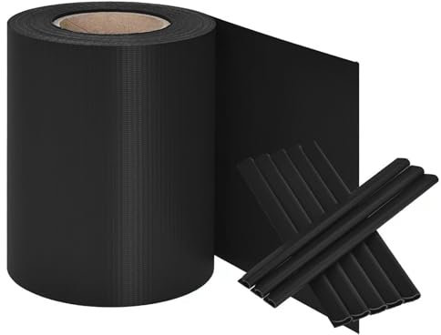 Utomhus PVC integritet staket skärmremsor väderbeständig UV-skydd vindtäta vattentäta paneler för trädgård balkong prydnadsstaket skydd 19 x 500 cm