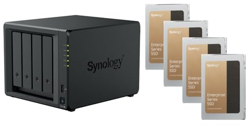 agemeo NAS DiskStation DS925+ mit 4X SSD 960GB Enterprise und mit 8GB RAM, total: 3,84 TB