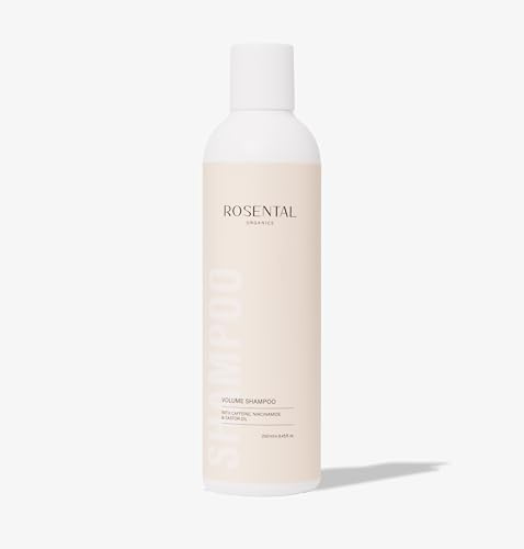 Rosental Organics Volume Shampoo mit Koffein, Niacinamid & Rizinusöl – Naturkosmetik für feines Haar, fördert Volumen & Haarwachstum, silikonfrei, 250 ml