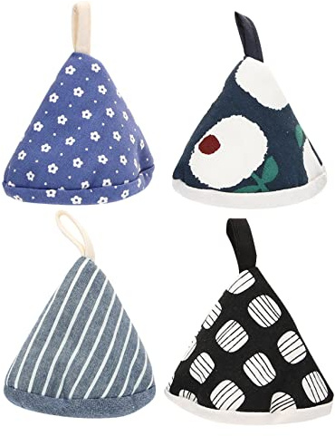 OKUMEYR Guanti Antiscottatura Per Coperchio Pentola Calda, Coprimaniglie Resistenti Al Calore, Set Da 4 Pezzi Design Triangolare Per Cucina e Forno