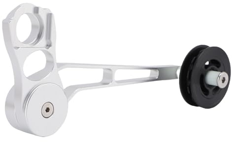 UPALDHOU Tenditore a Catena di Bici Pieghevole, Prestazioni Migliorate con Installazione Rapida, compatibilità Universale, e Affidabile per il Tenditore a Catena di Bici da 6 6 a 7 velocità, (SILVER)