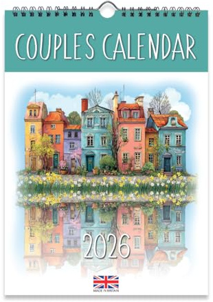 2026 A4 Couples Calendar. One Month to View. Wall Calendar by Absolutely Yours.