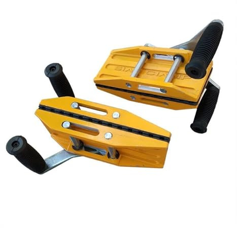 Abrazaderas de transporte de doble mano, clip for transportar piedra, soporte for placas grandes, abrazadera manual que ahorra trabajo
