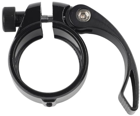 MeevrgR Collier de serrage en alliage d'aluminium de 38 mm pour tige de selle de vélo, à libération rapide, pliable pour collier de serrage avec design antidérapant pour un ajustement sûr, 3,8 cm