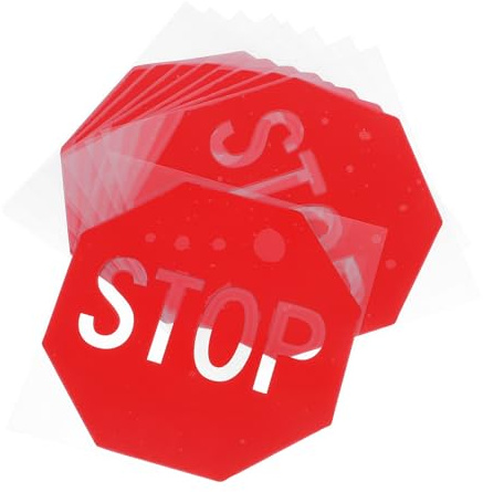 NUOBESTY Adesivi Cartello di Divieto di Accesso Rossi Autoadesivi 10 Pezzi, Segnale di Stop Traffico Resistenti alle Intemperie per Superfici Lisce, Sicurezza Stradale e Luoghi di Lavoro