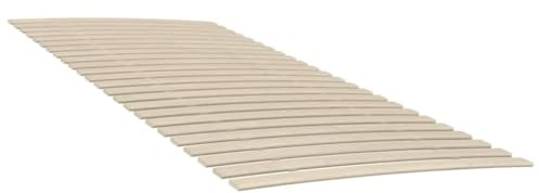 XHNIFBN Ersatz-Lattenrost 2er Set aus massiver Pappel 180 x 200 cm zusammenklappbar 48 Roll-Latten Astfrei Flexibel Modernes Design für Bett Schlafsofa Jugend- und Gästezimmer