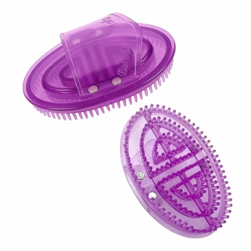 2 Stück Massagebürste Körper Silikon Meridian Bürste Handschrubber | zur Entspannung die Muskeln für Waist Abdomen Head Leg Gesundheit Liebhaber Zuhause Den Salon