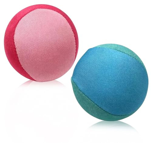 Water Ball, Swimming Pool Toys, 2 Pack Water Bouncy Balls, Beach Ball for Summer, Water Skipping Balls 5.5cm Art Design for All Ages Adults, Beach, Jumping Balls Skimming for Swimming Pool Outdoor