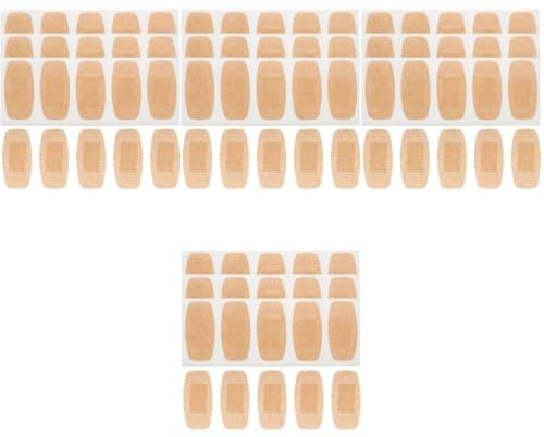 Healeved 80pcs Silicone Gel Bandages with Breathable Pu Non-Woven Fabric Skin-Colored Hemostasis Wound Protectors Water-Resistant Safety Plasters for Shower and Daily Use