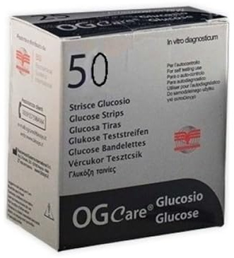 Ogcare Glicemia Strisce Reattive 50 Strisce | Determinazione Glicemia, Biochemical