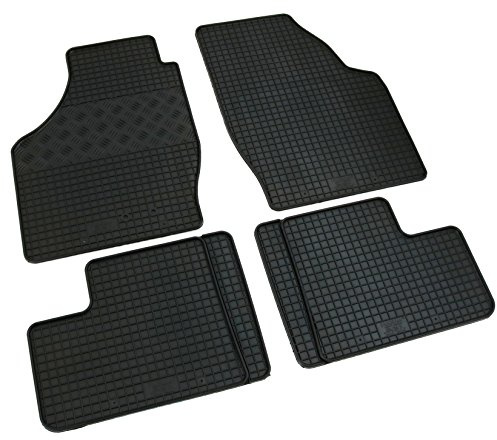 Gummi Fußmatten Set, 4teilig, Gummifußmatten Gummimatten Matten