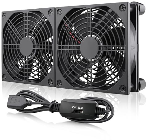 Wathai High Airflow Router Cooling Fan for Computer Cooler TV Small Box DC 5V USB Power 120mm 240mm Fan with Multi Speed Controller