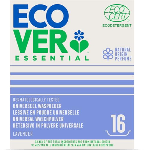 Ecover Essential Bio Universal tvättpulver (6 x 1 200 gr)