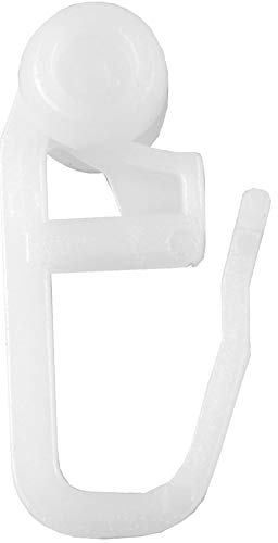 Bestlivings 50 Stück Gardinenröllchen 8mm für Vorhangschiene, Universal Gardinenrollen Innenlaufrollen für alle gängigen Gardinenschienen