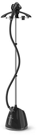 Rowenta, Steamer for Clothes, Pro Style Full Size Steamer with 45 second heat-up & Removable 50 oz Water Tank, 1500 Watts, Included Clips to Hang Clothes, Ironing, Black Clothes Steamer, IS2461