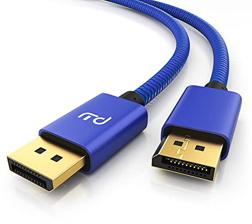 Primewire – 8k Premium DisplayPort Kabel - 1m - DP 1.4 zu DP 1.4-8k @ 60 Hz 4k @ 120 Hz – UHD II - bis zu 32,4 Gbit - zur Verbindung von Desktop-PC und Notebooks mit Monitoren und Projektoren
