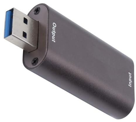 Audio Video Capture Card, HDMI Game Capture USB 3.0 Record Capture Card, 4K 60Hz HDMI To USB3.0 Video Capture Device For DVD/Camera Record