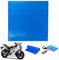 Gel Sillín Moto, cojín de gel para asiento de motocicleta, cojín suave del asiento modificado con alfombrilla para absorción de golpes, azul 25 x 25 x 1 cm