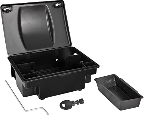 Petigi Rattenköderbox, Köderbox für Ratten und Mäuse, Köderstation zur Nagetierbekämpfung und Rattenabwehr, Kinder- und Haustiersicher, Modell: 02 Ratte/Maus (Multi), Anzahl 10