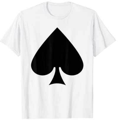 Pik Kostüm Spielkarte Herren Damen Kinder Karneval Gruppen T-Shirt