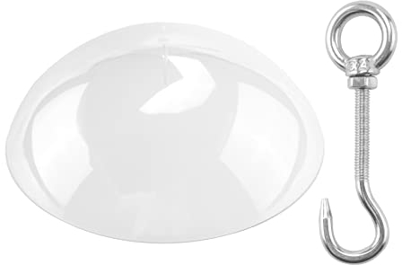 Pvczool Protective Dome Cover for Hanging Bird Feeders Bird Feeders Rain Cover Guard Squirrel Proof Baffle Transparent