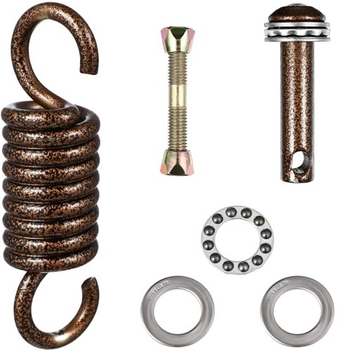 Cabilock Heavy Duty Hammock Hanging Kit Hammock Spring Hanging Chair Hardware Swing Parts 360° Swivel Spring for Hammock Swing Chair Sun Shade Sail or Awning - 400 kg Capacity